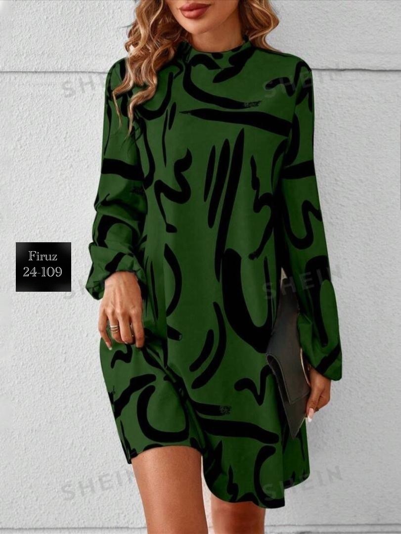 женское платье с принтом,платье женской,женское платье с рукавами,платье туника,модное платье с принтом