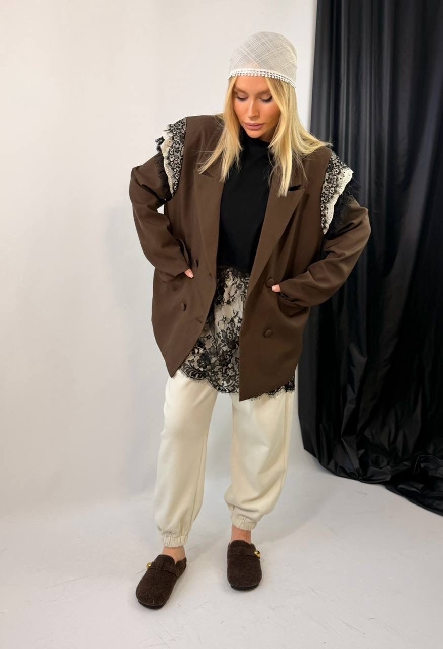 жакет с кружевом,жакет,