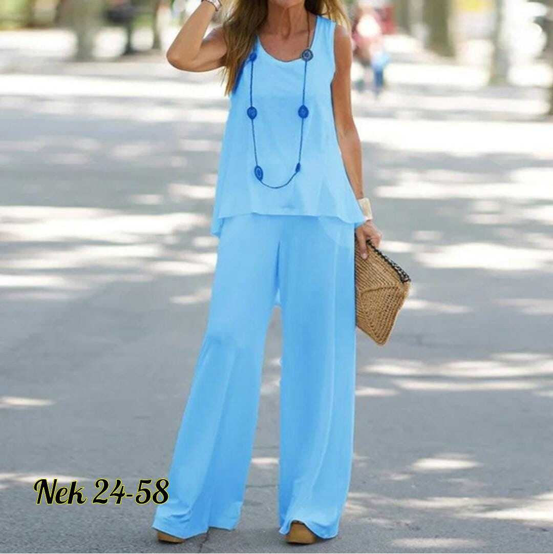 летний брючный костюм,женские летние костюмы,костюм классический,костюм голубой,костюм комплекты
