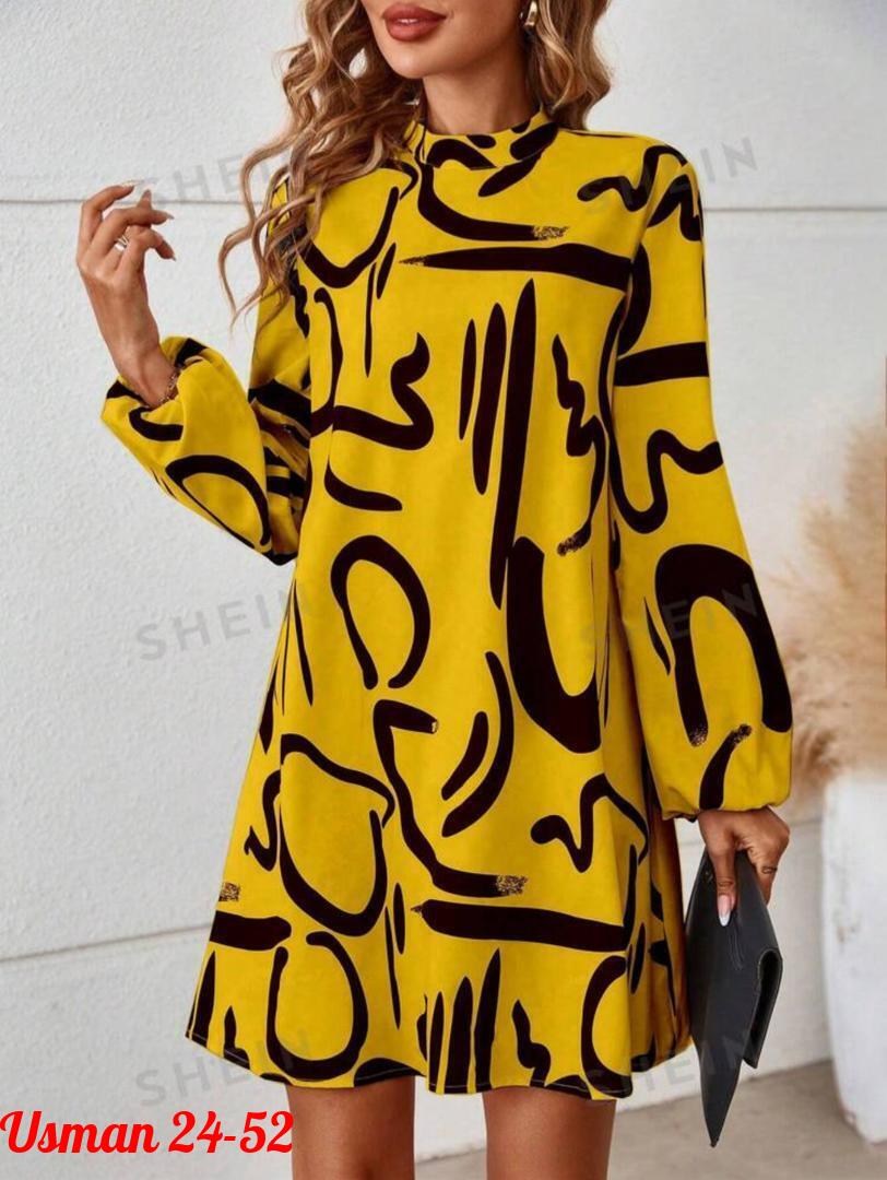 женское платье с принтом,платье туника,женская платье,модное платье,женское платье с рукавами