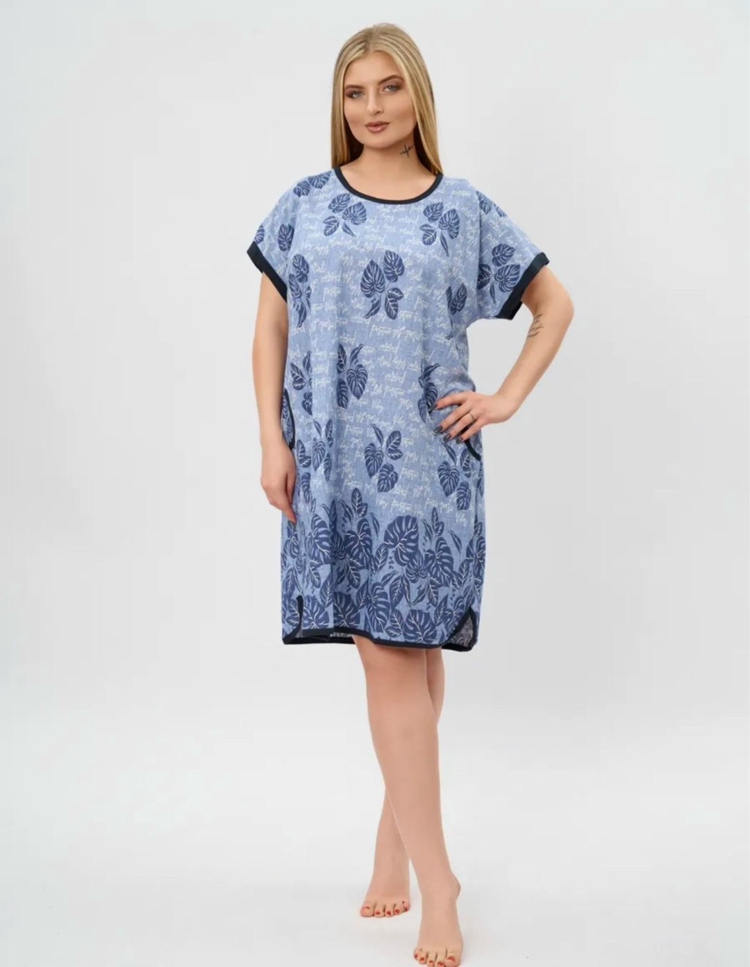 домашняя туника,туника домашняя из хлопка,туника трикотаж серая,туника женская,туника трикотажная