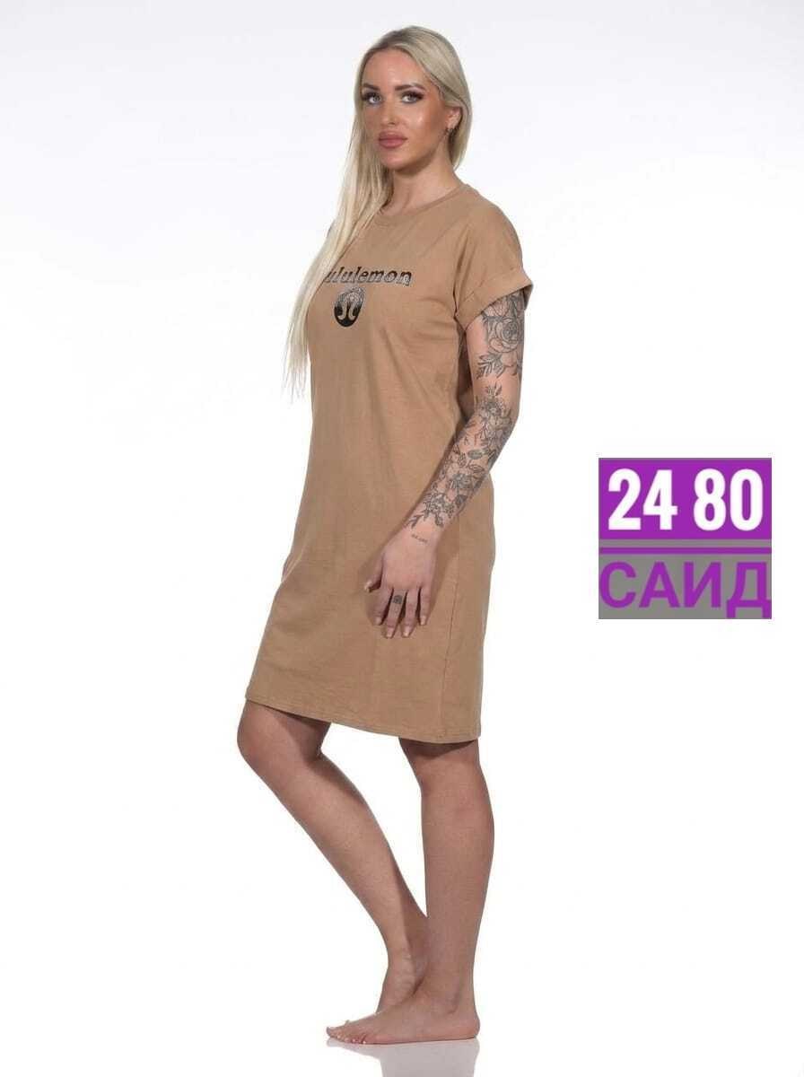 туника домашняя женское vienetta 211558 0000 серое 3xl,туника женская,домашняя туника,туника домашняя женская,сорочка женская ночная