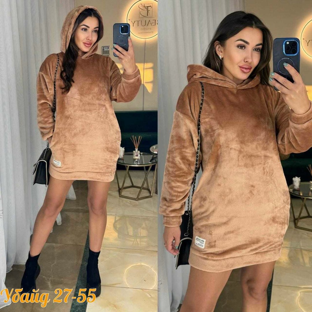 платье с капюшоном теплое,туника женская с капюшоном,платье с капюшоном,платье худи теплое,платье худи с капюшоном