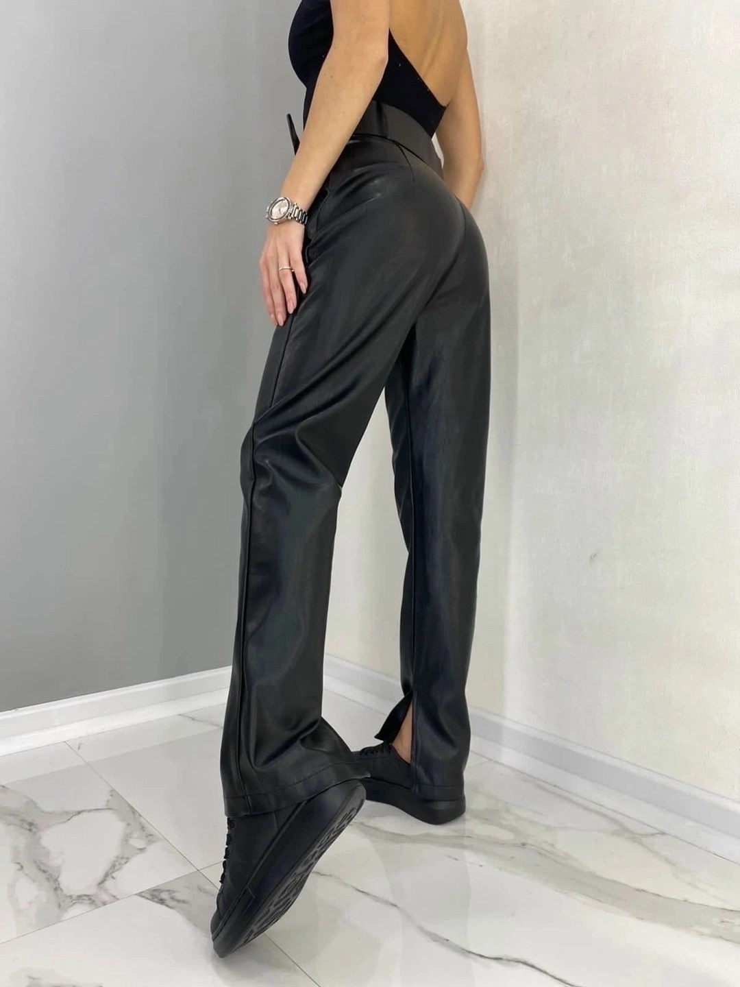 брюки джинсы,женские брюки,штаны кожаные,прямые брюки из экокожи,кожаные брюки женские