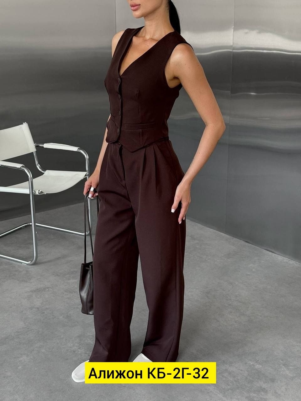 брючный костюм,брючный костюм с жилетом,брючный костюм с жилеткой,брючные костюмы женские,женский костюм брюки палаццо