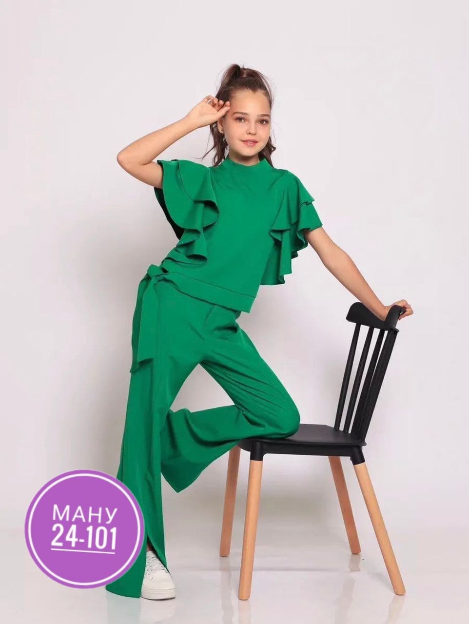 костюм брючный нарядный с воланами для подростка lemada brand,костюм брючный,костюм брючный для девочек,костюм брючный нарядный lemada brand,костюм с брюками