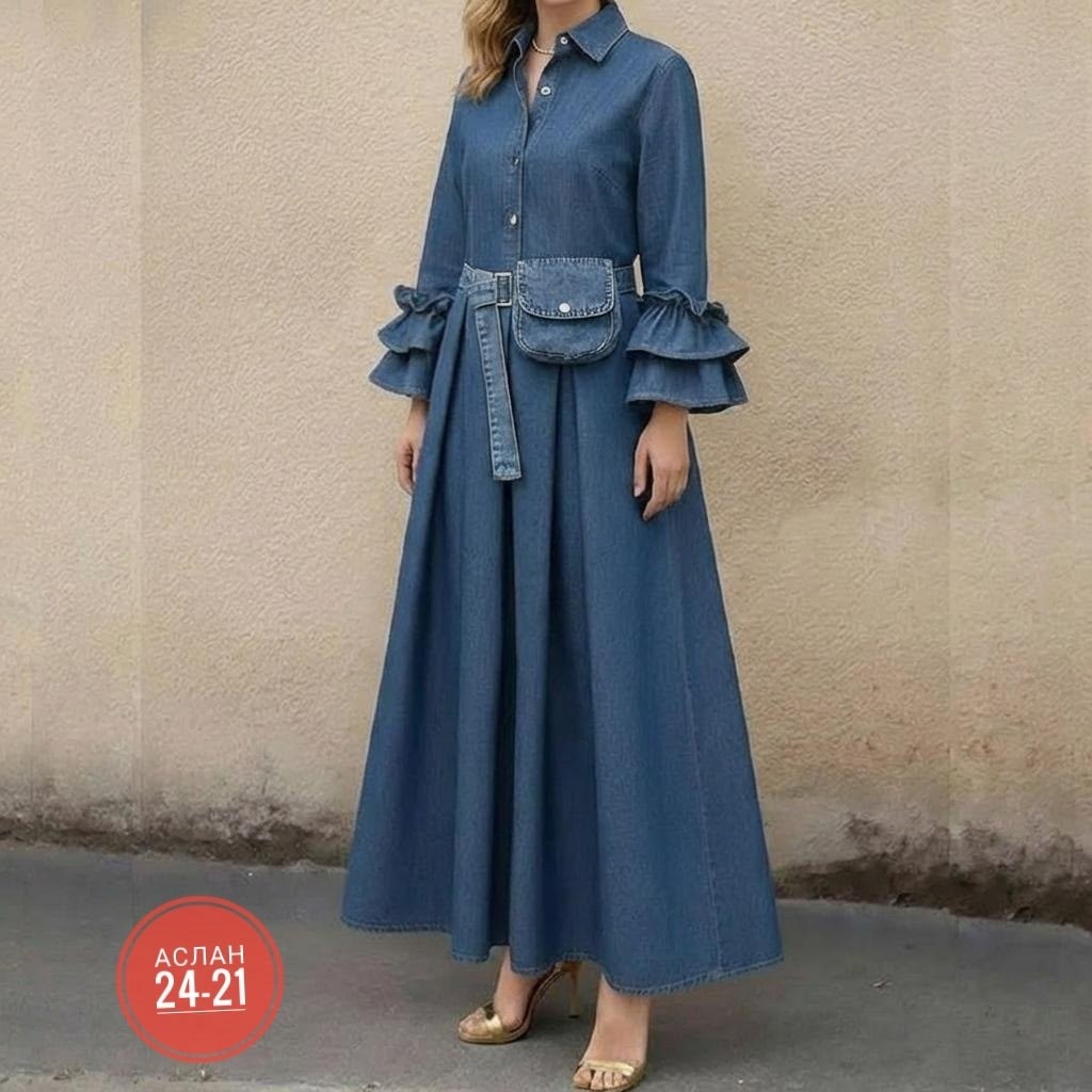 платье из джинсовой ткани,женское джинсовое платье,джинсовая платье,джинсовое платье с длинными рукавами,женское джинсовое платье с длинным рукавом