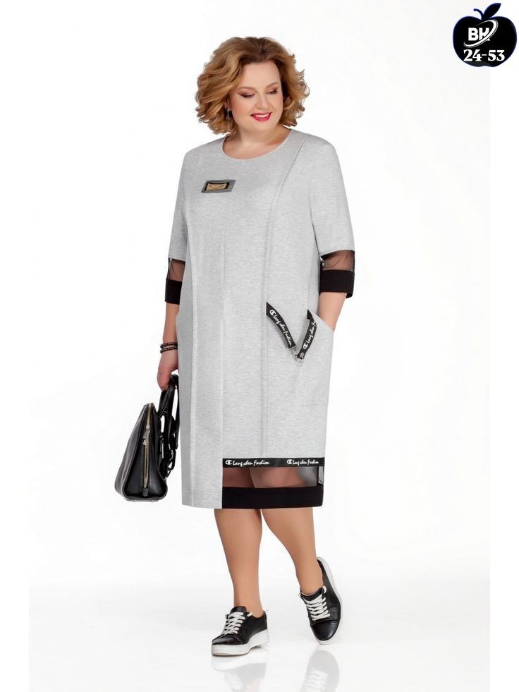платье для полных женщин,платье michel chic 2073 серый,платье belpodium размер 56 - 66 артикул 7332,платье для полных,платье прямое