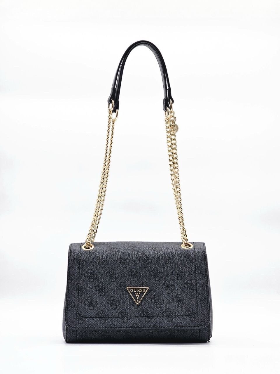 сумка guess,женская сумка guess через плечо,сумка guess женская,сумка женская на плечо guess nell coal logo,сумка через плечо noelle convertible xbody flap clo guess