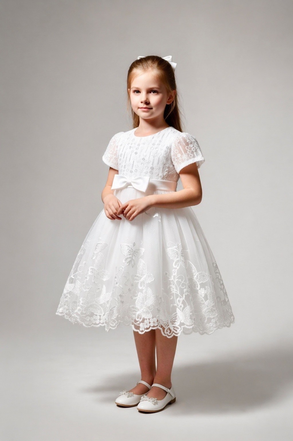 платье для девочки,платья для детей,платье нарядное,белое платье для девочки,платье для крещения