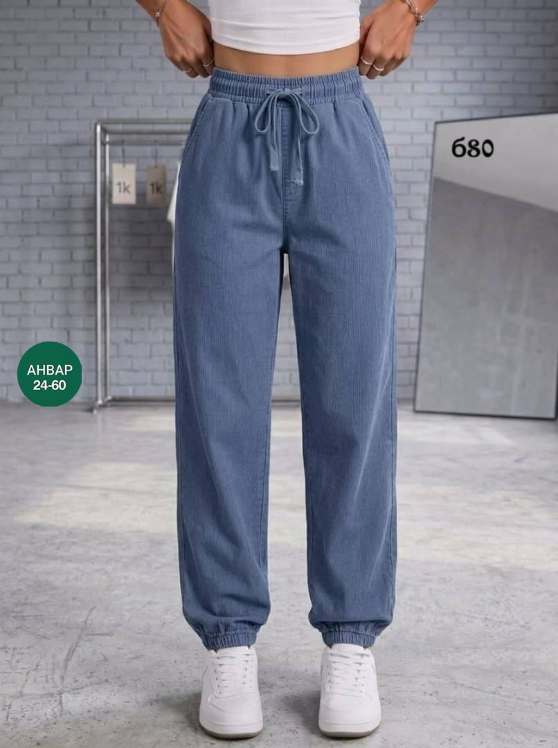 брюки джоггеры свободные нина ф 212201327,джоггеры джинсы,женские джинсы,джинсовые джоггеры,джоггеры женские