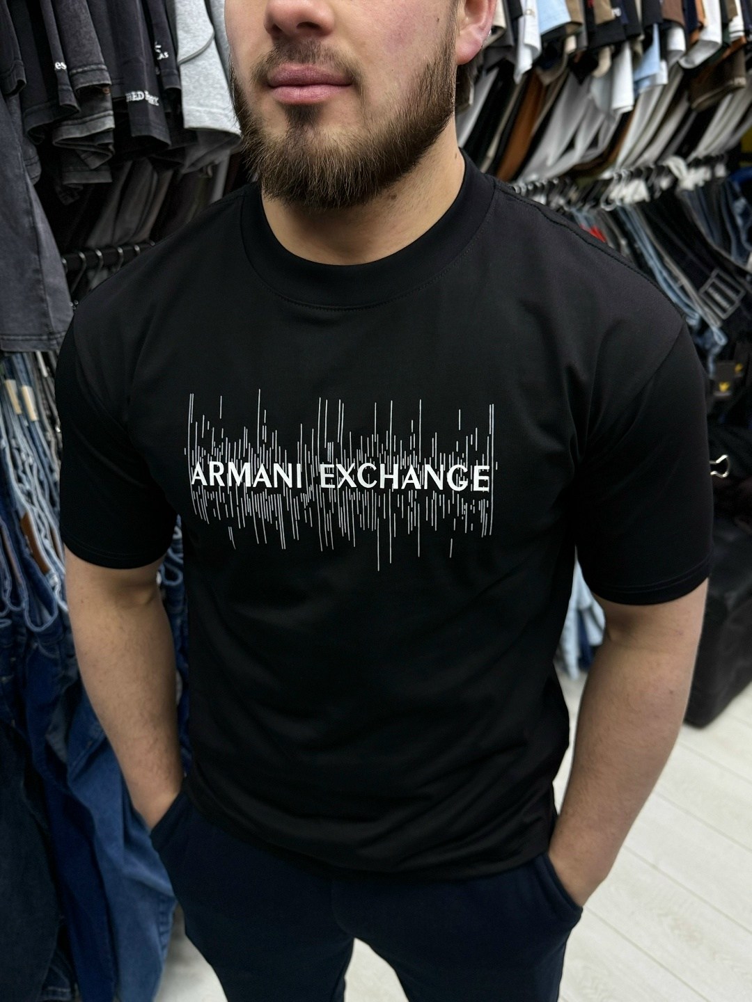 футболка armani exchange,футболки мужские,футболки мужские белые,футболка для мужчин хлопок,футболка мужская armani exchange