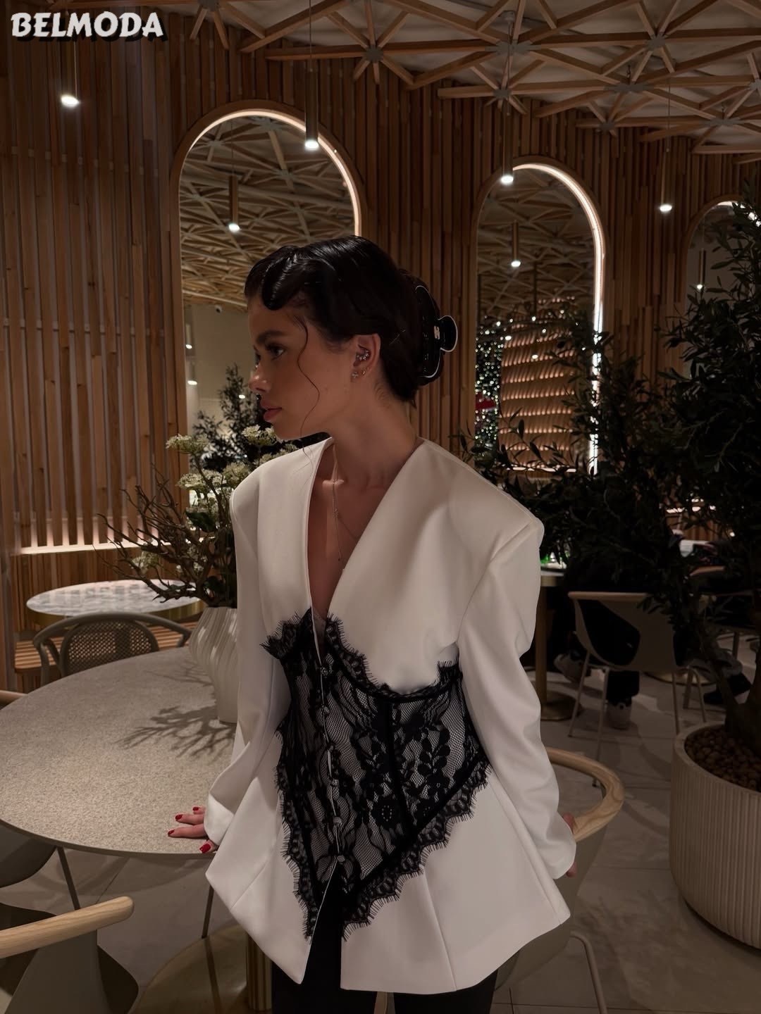 пиджак с кружевом,платье пиджак с кружевом,стильные наряды,элегантное платье