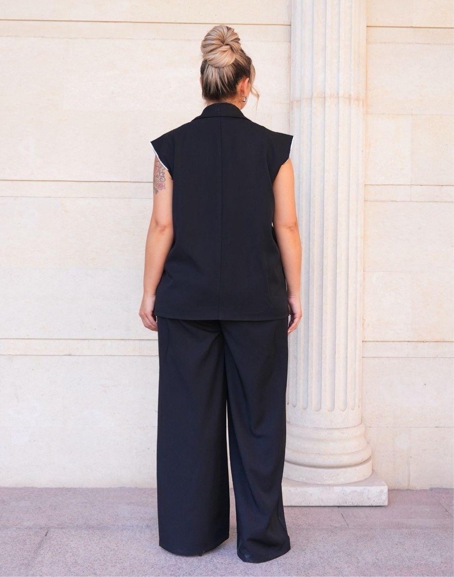 костюм классический двойка жилетка с брюками,хром костюм классический двойка жилетка с брюками,угольный костюм классический двойка жилетка с брюками,деловой брючный костюм с жилетом 14677 фабрика моды