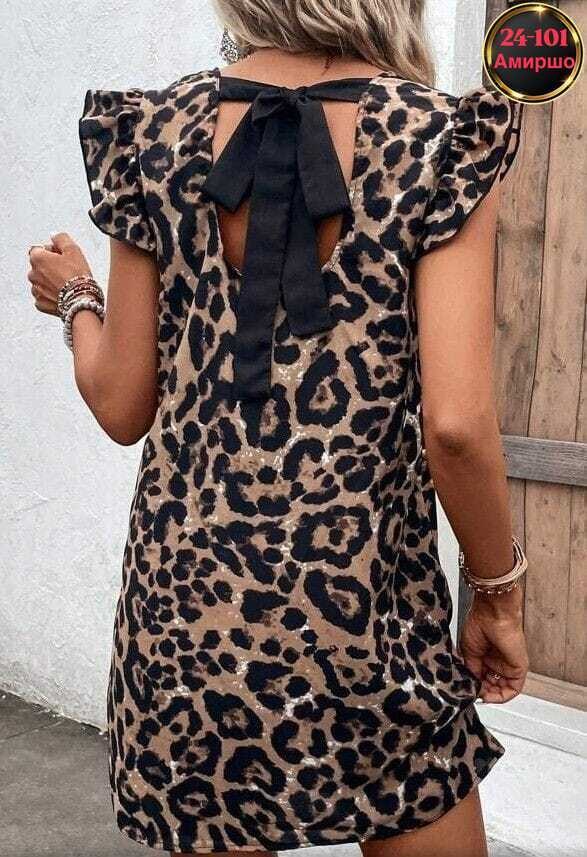 туника леопардовая,платье с леопардовым принтом,женское платье с леопардовым принтом,платье мини с леопардовым принтом,леопардовое платье