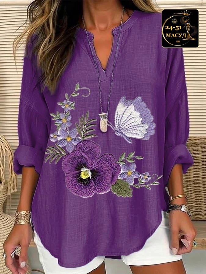 женская рубашка из хлопка и льна,рубашка женская,женская кофта фиолетовая,повседневная блузка,блузка женская