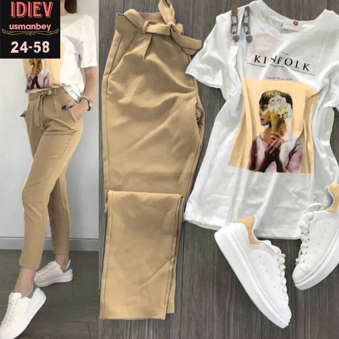 костюм двойка женская,женский костюм двойка футболка/штаны nobilitas голубой (l размер),костюм летний женский,костюм двойка женский ,костюм двойка