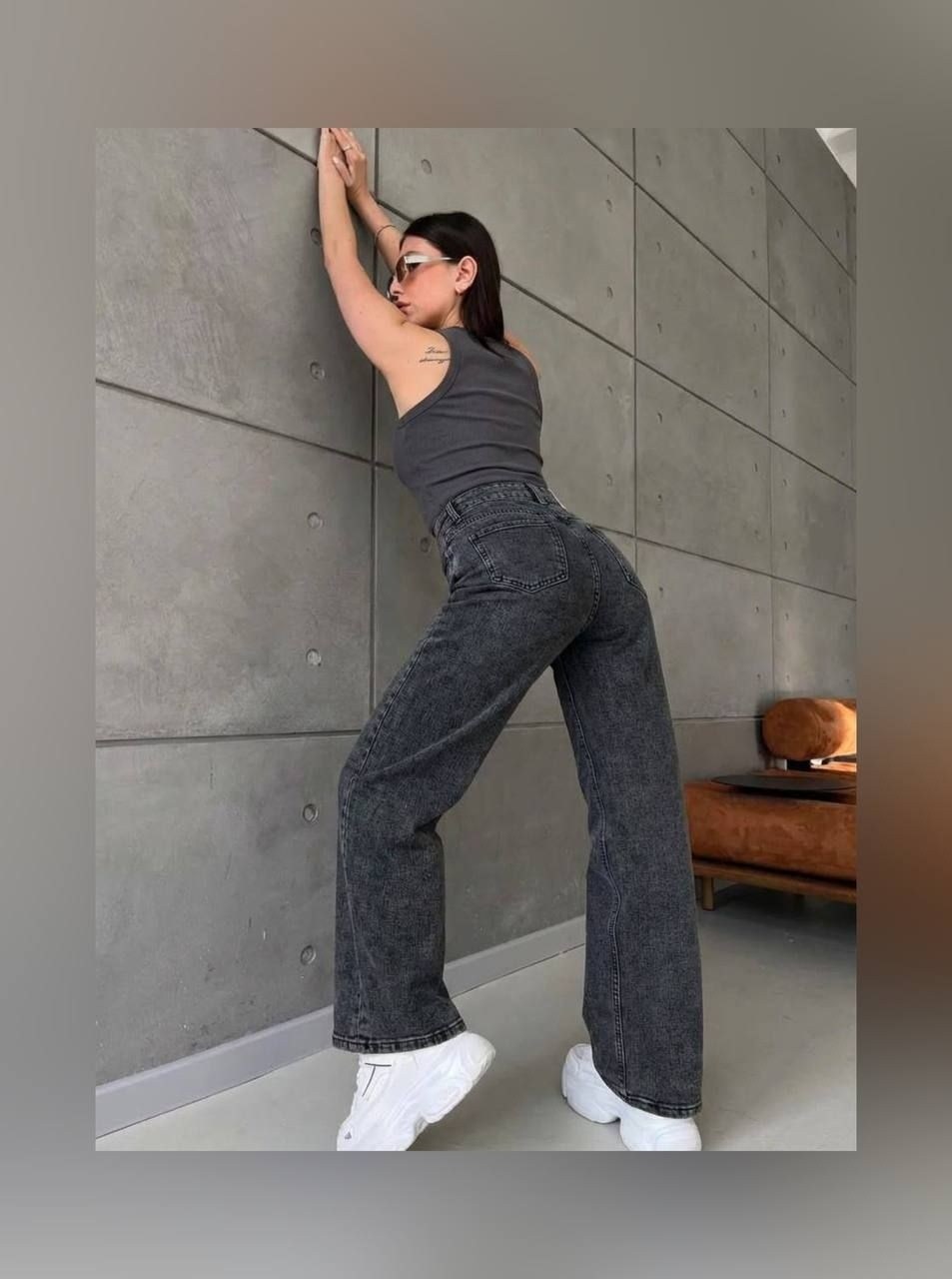 джинсы modam прямые с высокой посадкой,джинсы женские серые,джинсы серые широкие,джинсы 2026 женские,женские джинсы