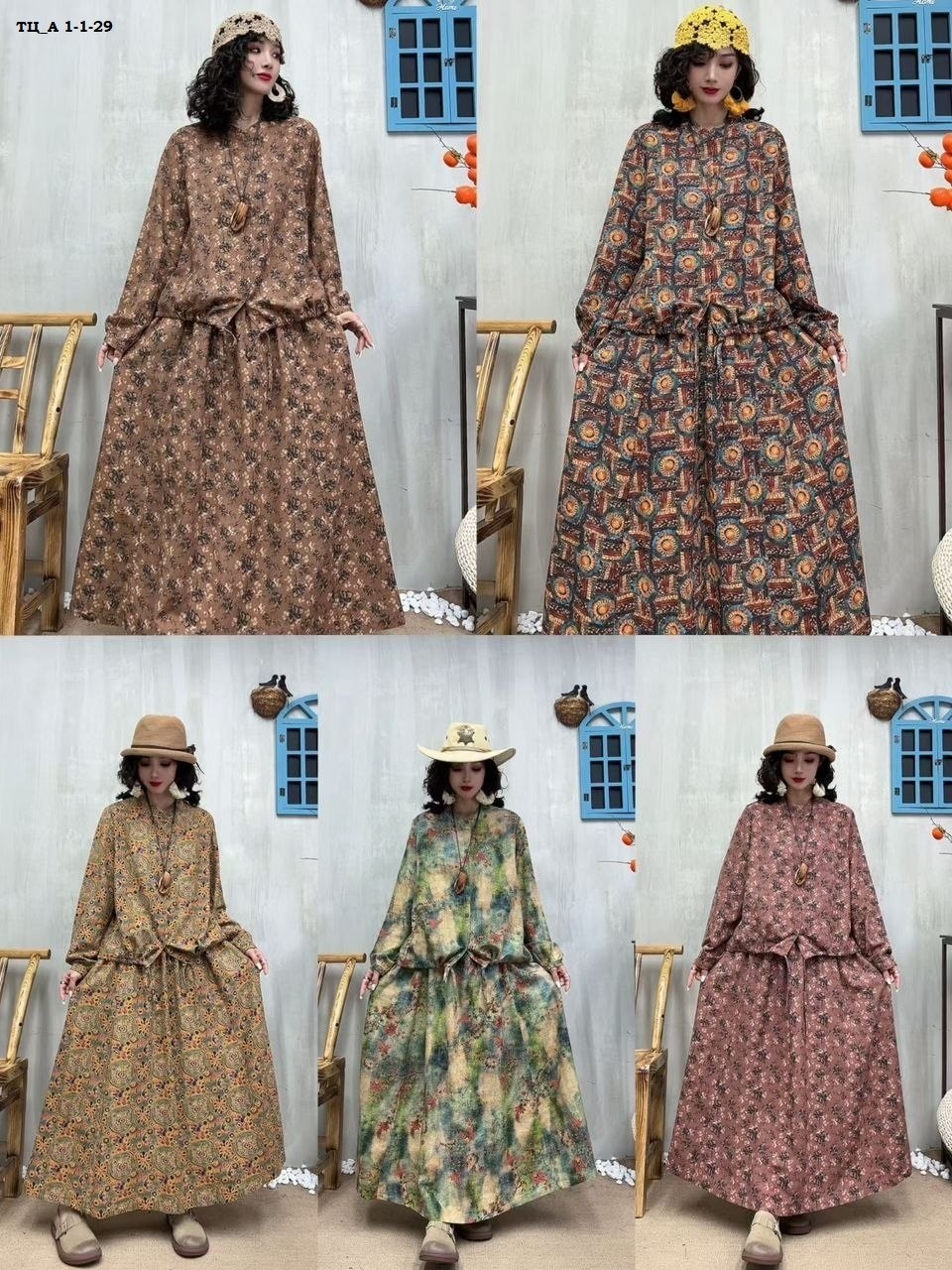 платья в стиле бохо,винтажное платье,хлопковое платье с длинным рукавом,женское платье с длинными рукавами,одежда бохо