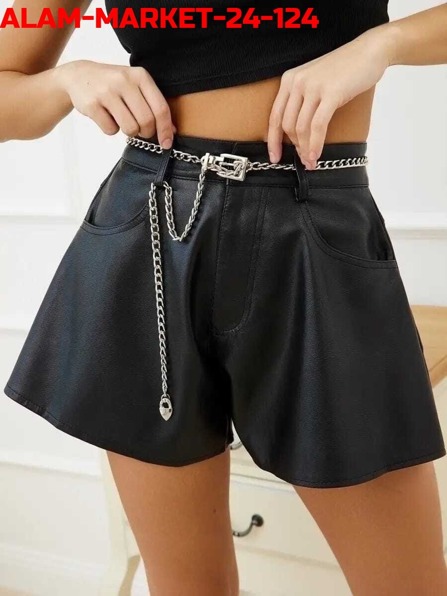 шорты кожаные,женские кожаные шорты,шорты женские из экокожи,шорты женские,шорты женские бренда maxadorre из экокожи