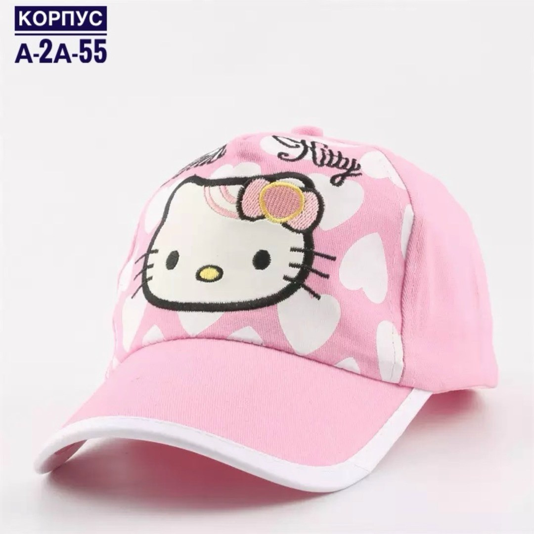 кепка хелло китти,кепка для девочек,бейсболка хелло китти,кепки детские для девочек,бейсболка для девочек