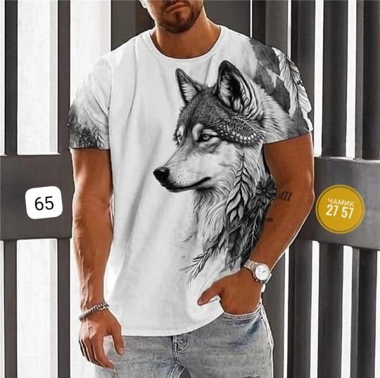 мужская футболка с принтом волка,футболка мужская повседневная с 3d-принтом и рисунком волка,футболки мужские,мужская футболка для мужчин с 3d принтом и изображением волка,футболка с рисунком волка