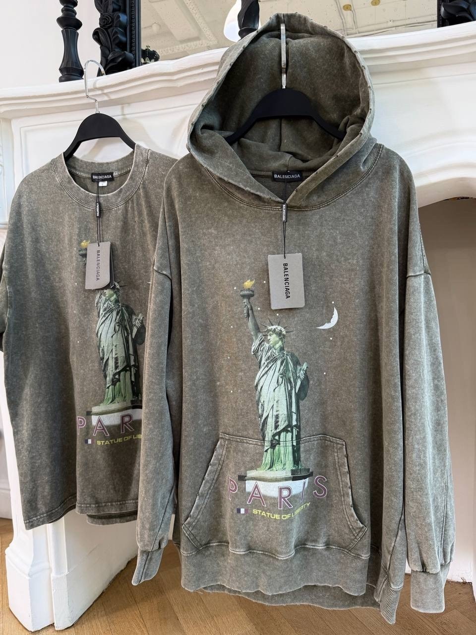 женское худи с капюшоном,худи оверсайз,худи balenciaga,cвитшот оверсайз