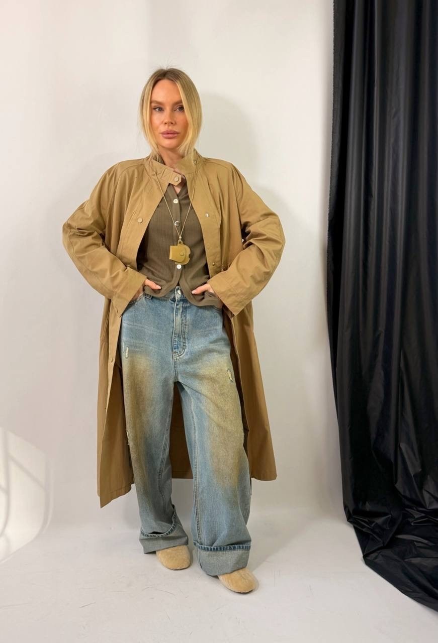 бежевый тренч,тренч плащ,оверсайз тренч,тренч