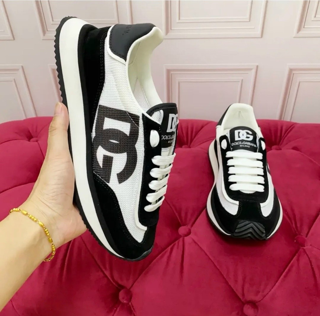 кроссовки мужские dolce gabbana,кроссовки dolce&gabbana,,кроссовки dolce&gabbana черный белый размер 41 ru,кроссовки от дольче габбана модель: cushion