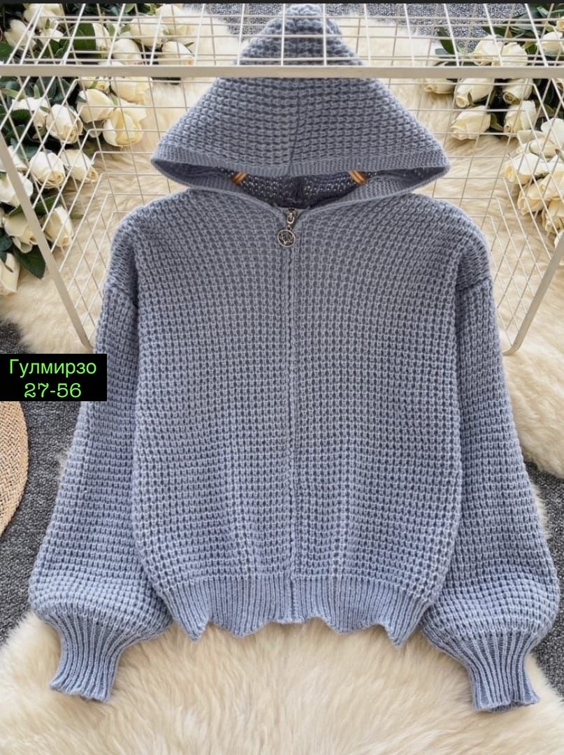 свитера с капюшоном,модные свитера,вязаная кофта,вязаные свитера,кофта - кардиган кашемировый с капюшоном на молнии