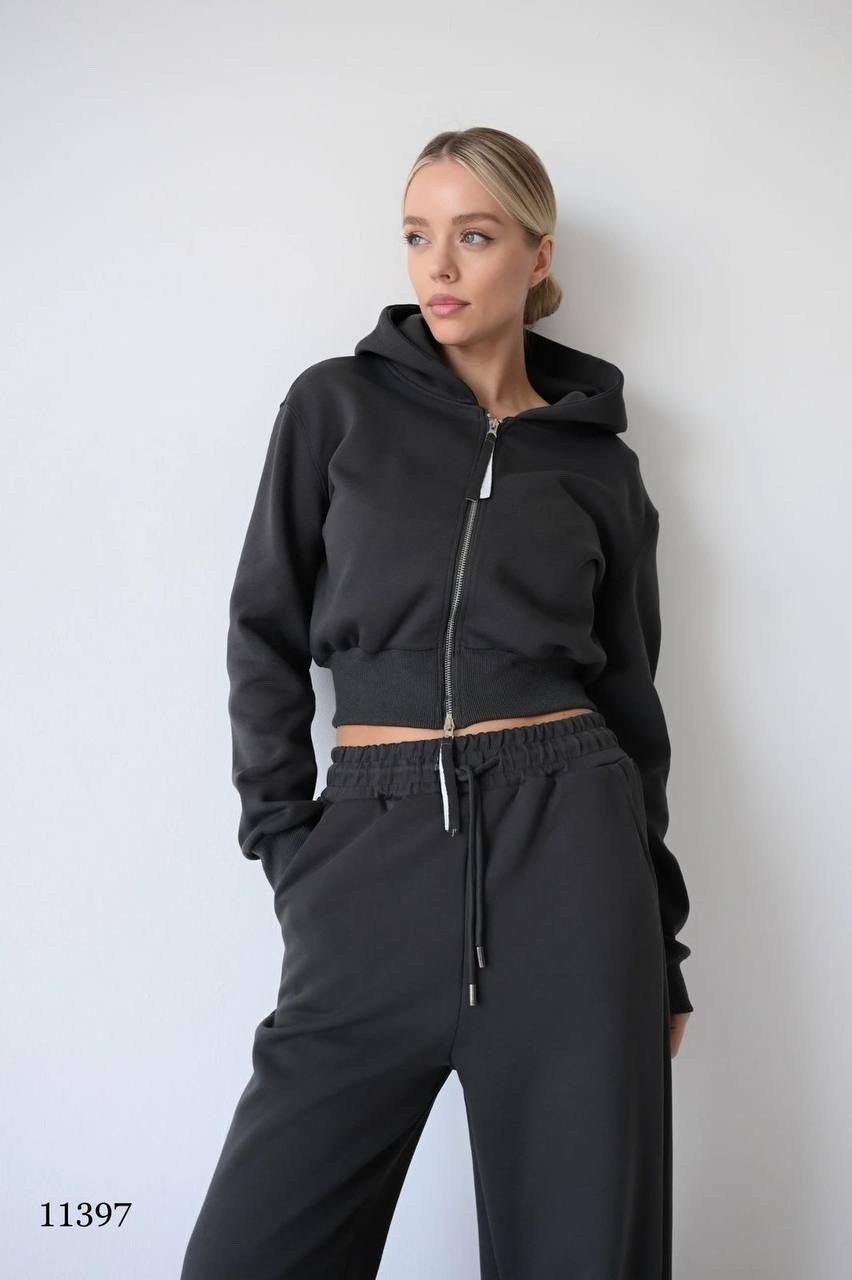 спортивный костюм с брюками на кулиске olli suits,спортивный костюм с зип худи и брюками,женский спортивный костюм,cпортивный костюм женский на флисе,костюм женский