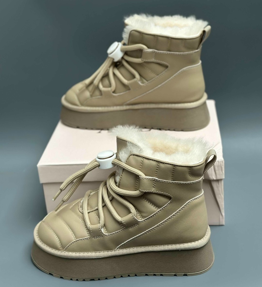 , женская дутики,дутики непромокаемые зимние на платформе birkabrand цвет светло-бежевый,дутики непромокаемые зимние на платформе birkabrand,дутики зимние на платформе yourbox цвет светло-бе