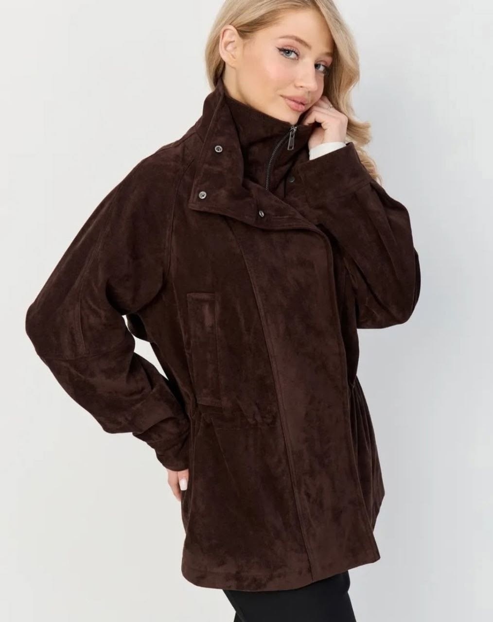 куртка замшевая,бомбер куртка,куртка женская,куртка,женская парка из эко замши коричневого цвета
