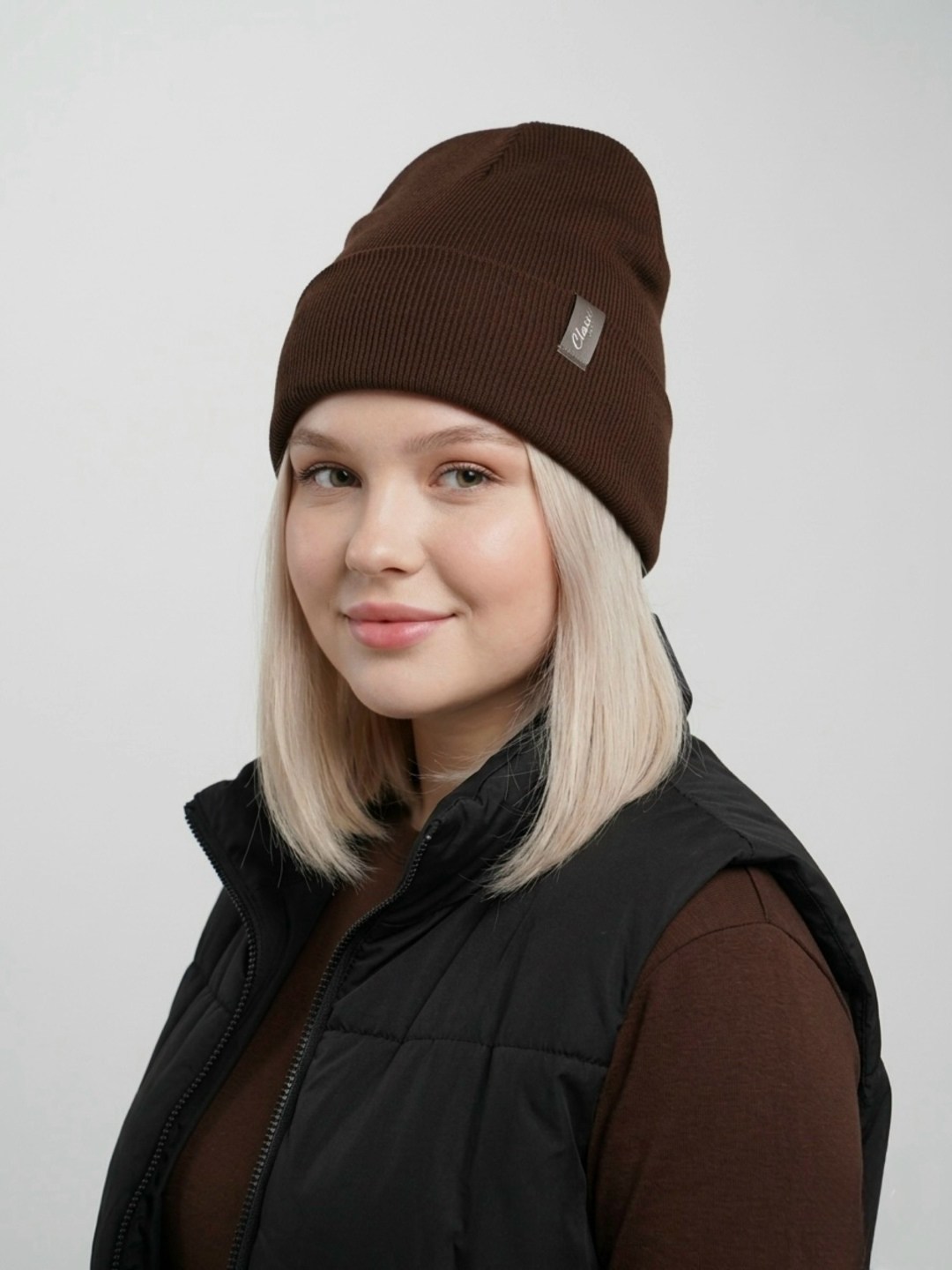 шапка женская,шапка бини,шапка бини женская flioraj 3192 светлая пудра,шапка женская бини,шапка бини женская flioraj 3192 светлая пудра р.56-58