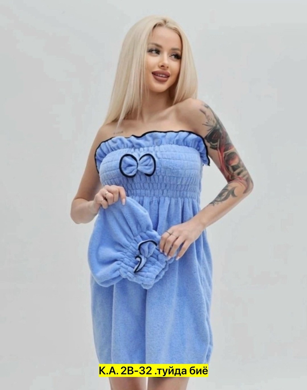 набор для бани без выбора цвет,набор для сауны женский,полотенце халат,полотенце для сауны женское,набор для бани