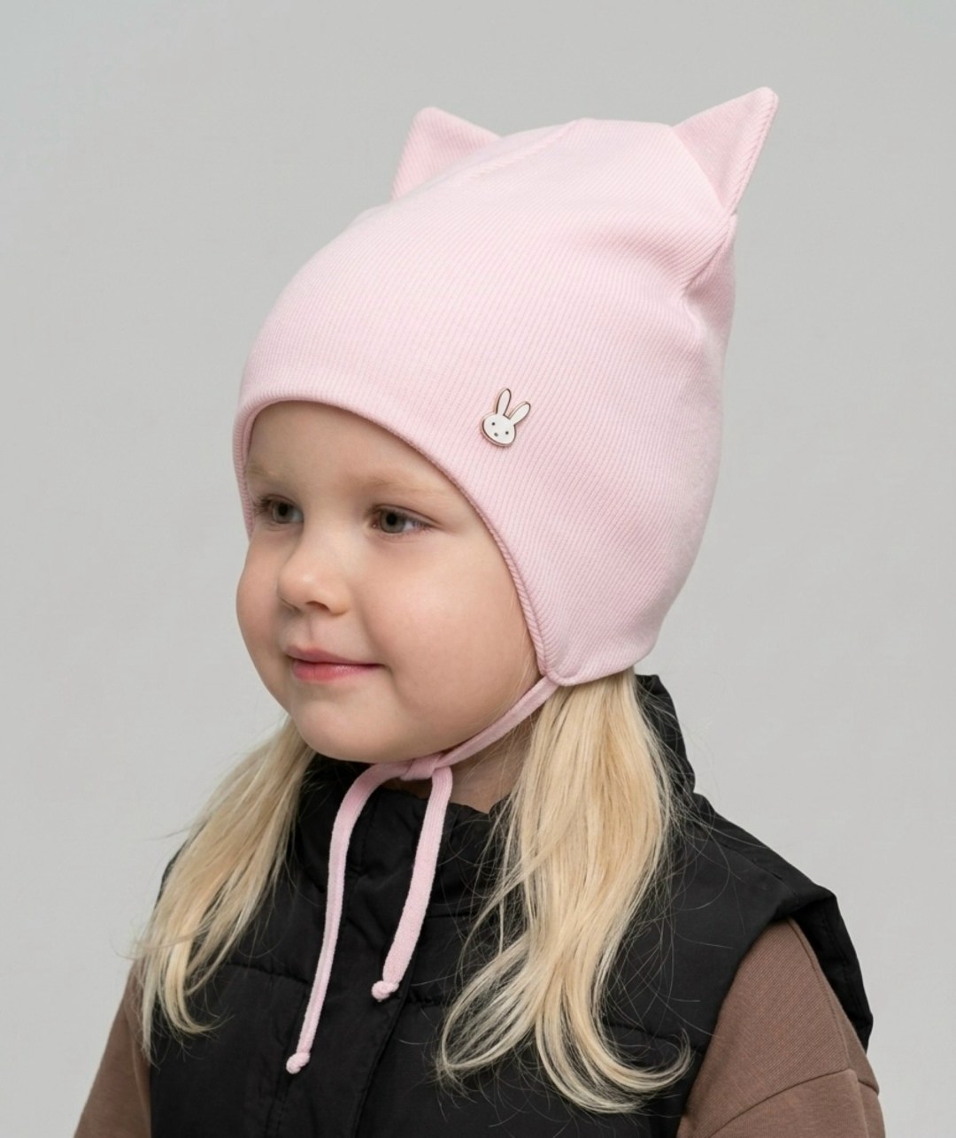 шапка для девочек,детская шапка,детская шапочка,шапка для девочки с завязками,шапка детская демисезонная