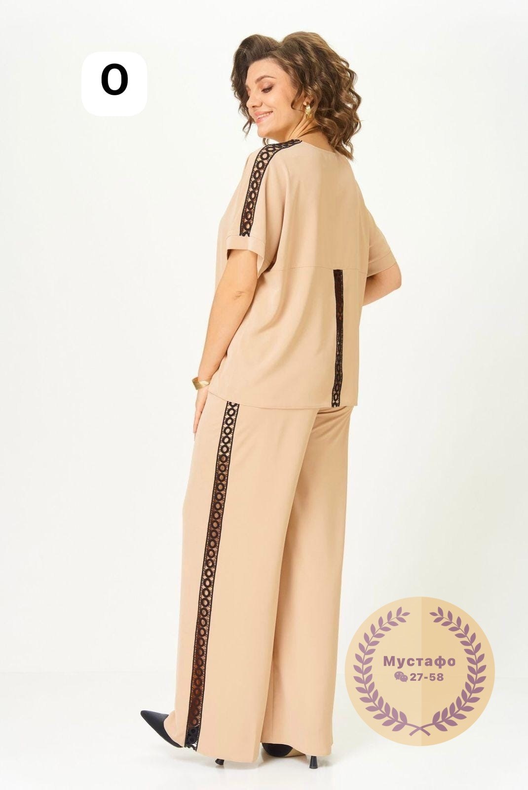 бежевый брючный костюм,брючный костюм из купры,бежевый костюм,брючный костюм свободного кроя,белорусские костюмы