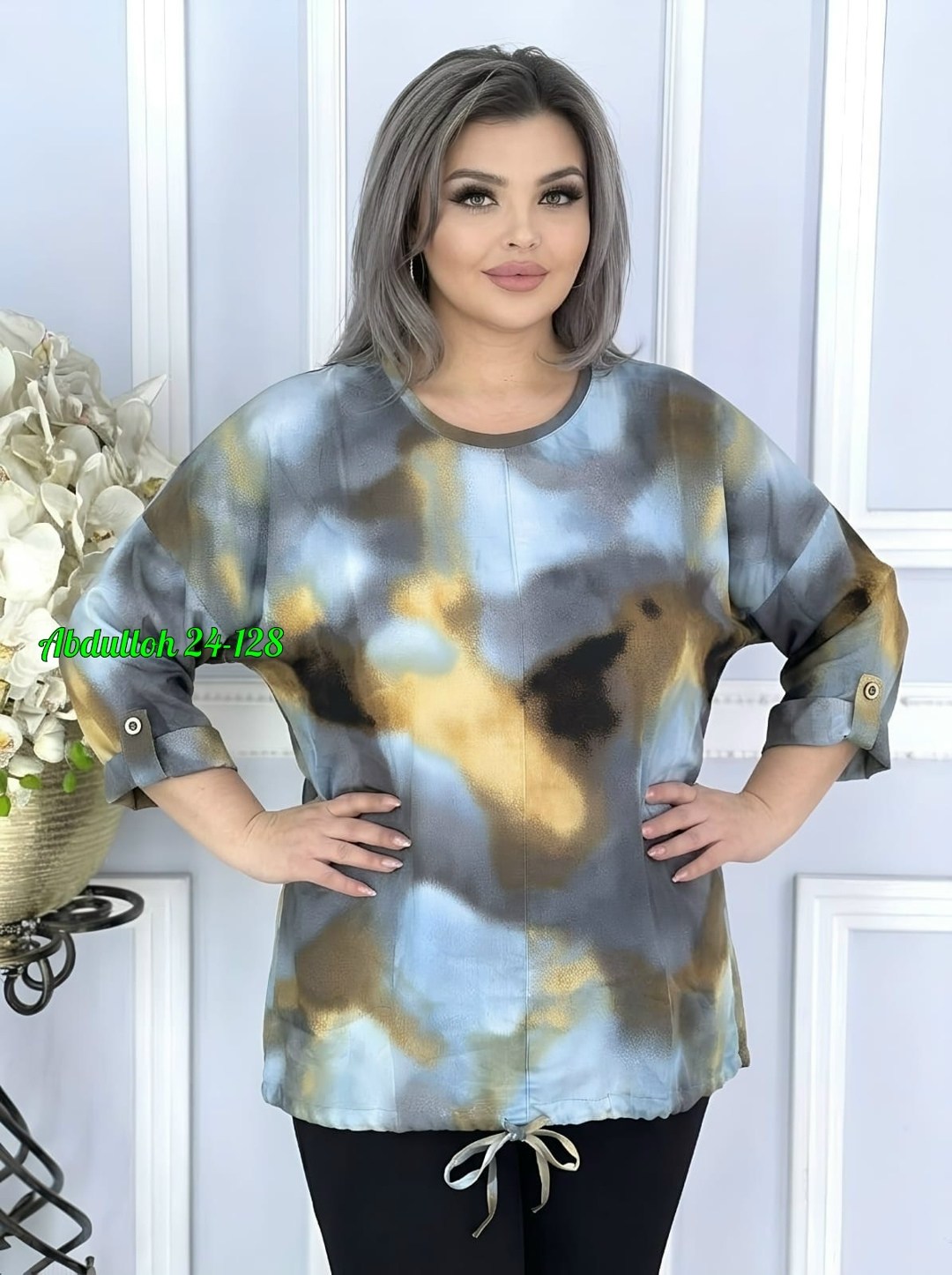 туника с длинным рукавом больших размеров aligu 275017169,блузка женская,блузка праздничная,блузка рубашка женская больших размеров,блузка нарядная больших размеров aligu 272132053