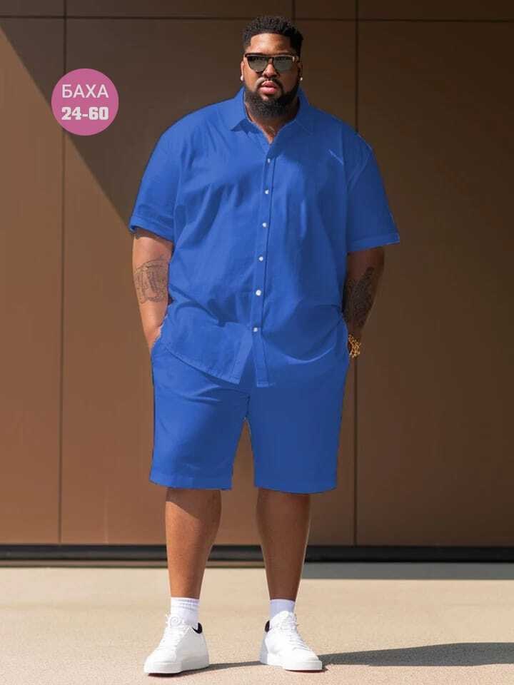 одежда мужская,костюм рубашка с шортами летний,костюм летний мужской,костюм мужской,мужская рубашка большого размера