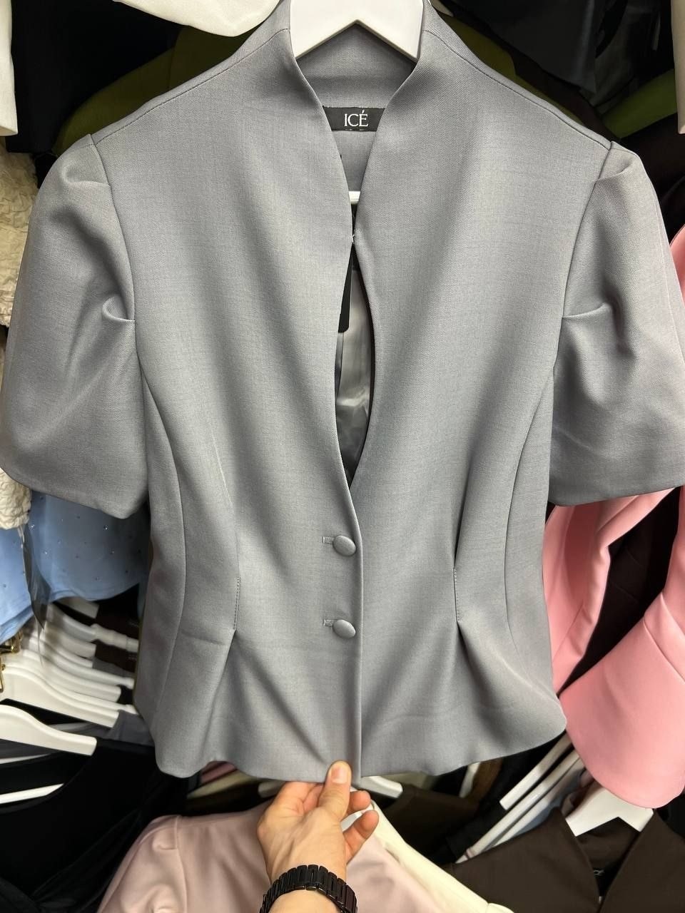 жакет,женские жакеты,элегантный жакет,приталенный жакет,жакет серый