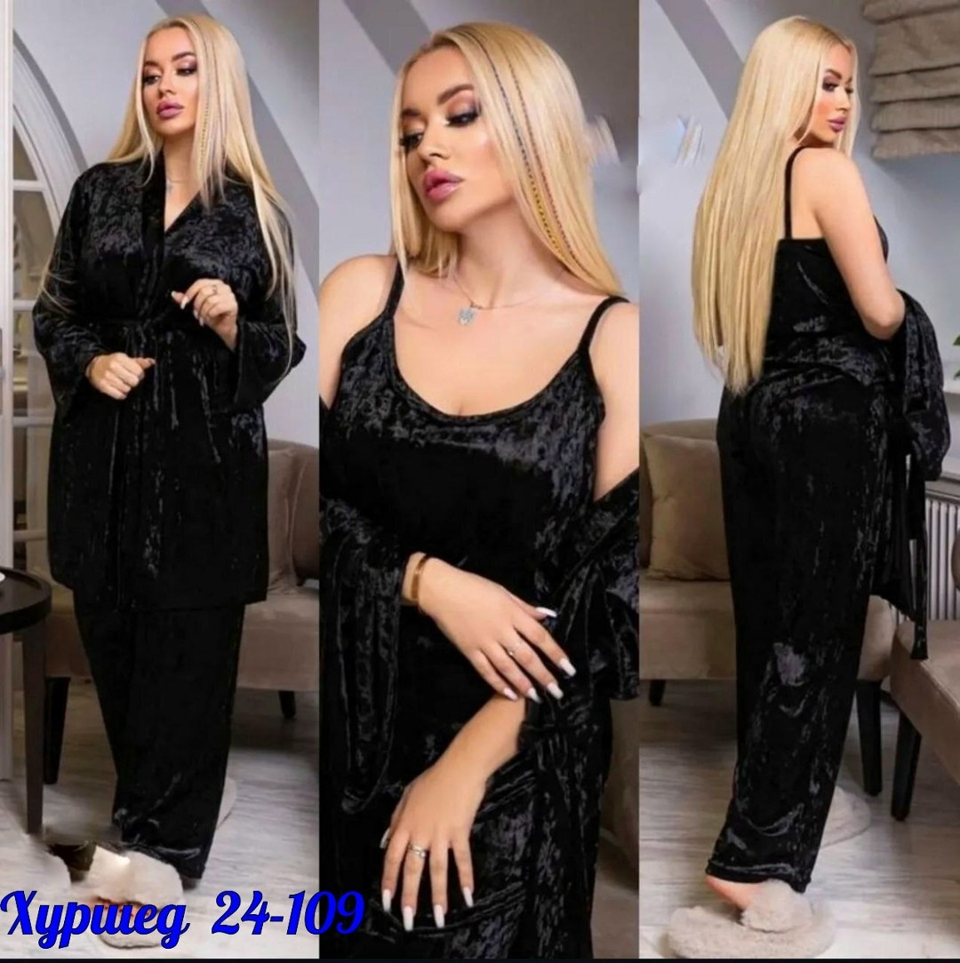 костюм пижама комплект,пижама комплект женская,пижама женская велюр,пижама тройка велюр,велюровый костюм пижама