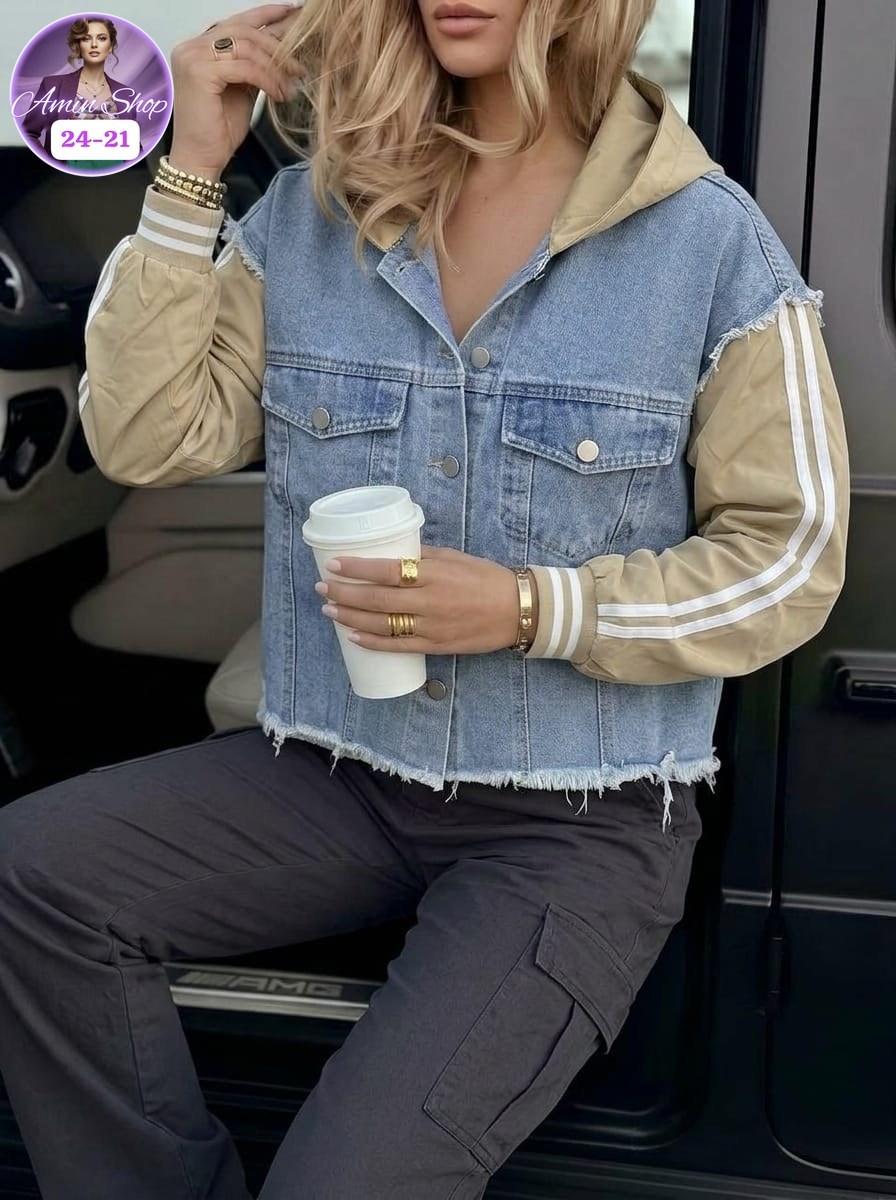 джинсовая куртка,куртка джинсовая женская,джинсовая куртка с интересными вставками,женская джинсовая куртка с капюшоном,джинсовая куртка с капюшоном