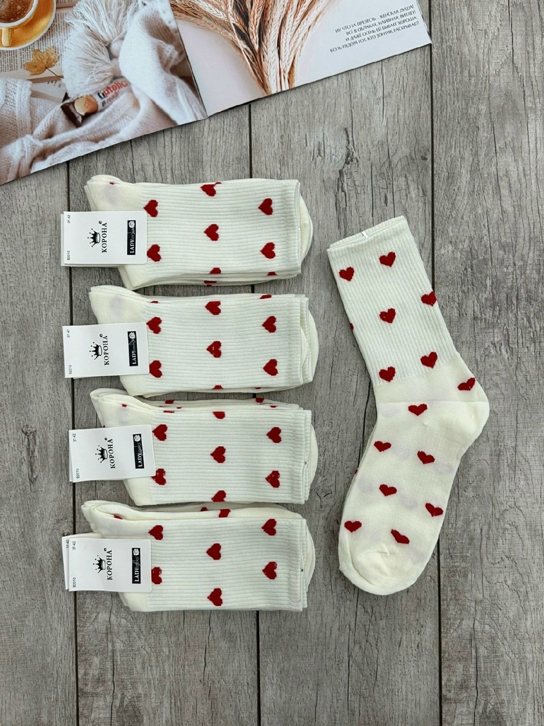носки женские,носки комплект,носки с сердечками,женские носки набор,комплект носки женские