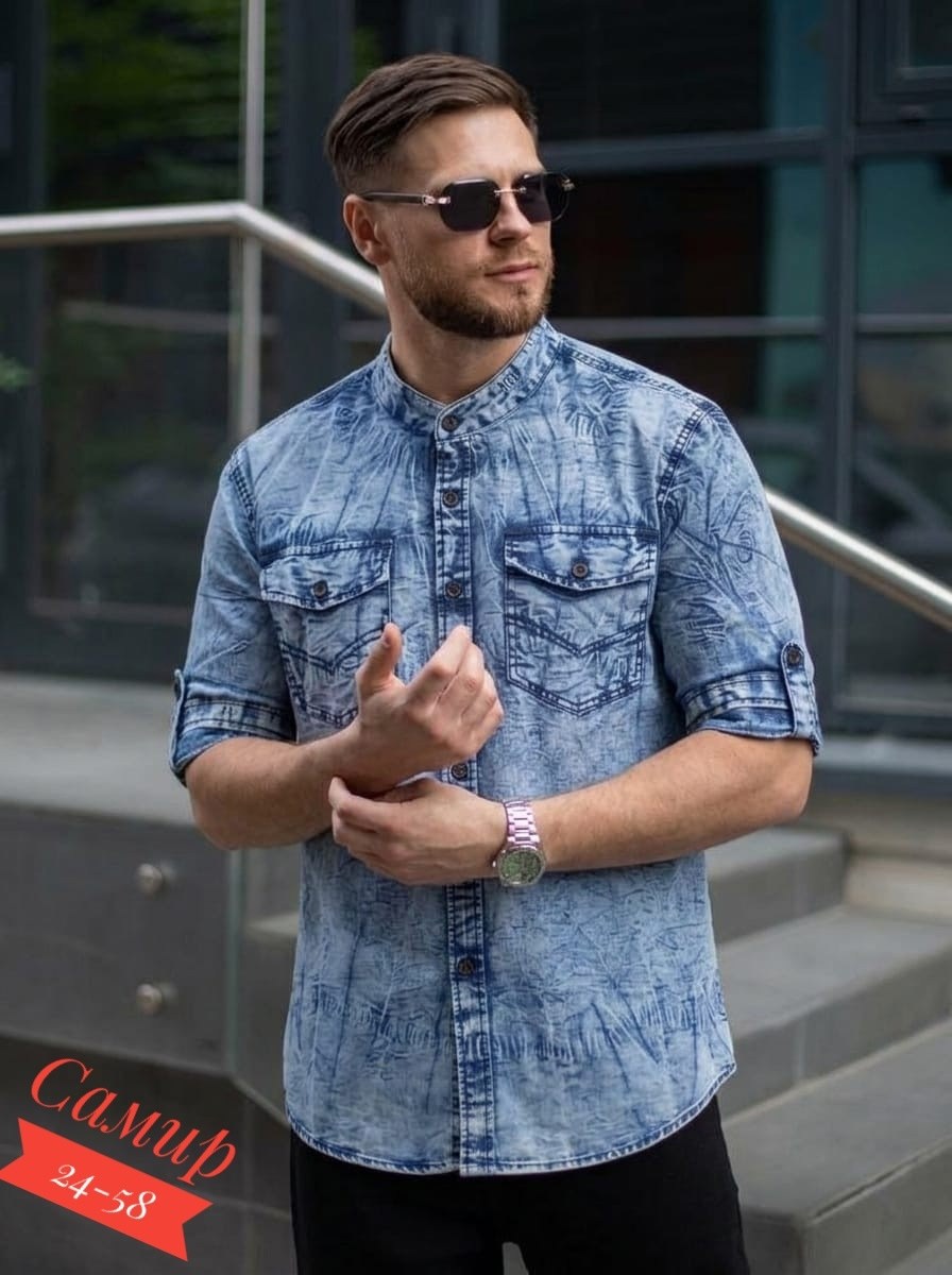 мужская джинсовая рубашка с длинным рукавом,джинсовая рубашка мужская,рубашка джинсовая с длинными рукавами,рубашка джинсовая на кнопках,джинсовая рубашка