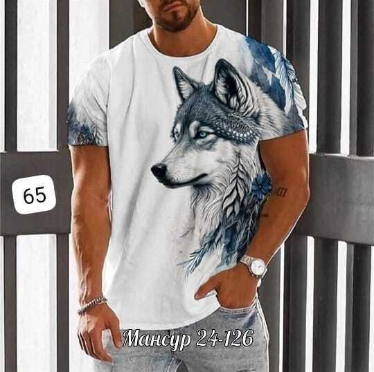 мужская футболка с принтом волка,футболки мужские,футболка с рисунком волка,футболка мужская повседневная с 3d-принтом и рисунком волка,мужские футболки с изображением волка