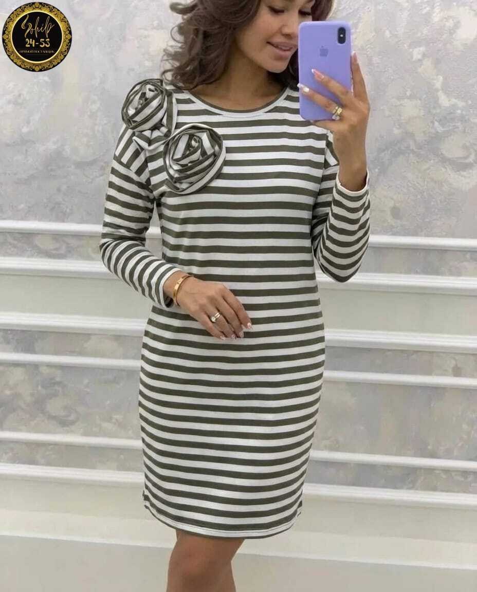 платье в полоску теплое,платье женской,платье,модное платье,платье из трикотажа в полоску