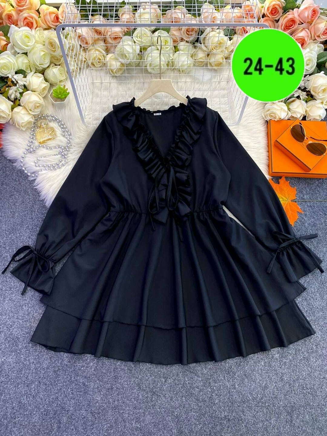 платье женское,платье,модное платье,платье черное,шифоновое платье