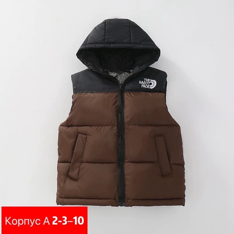 жилет коричневый для мальчика,жилет детский,теплый жилет,жилетка детская,жилетка теплая