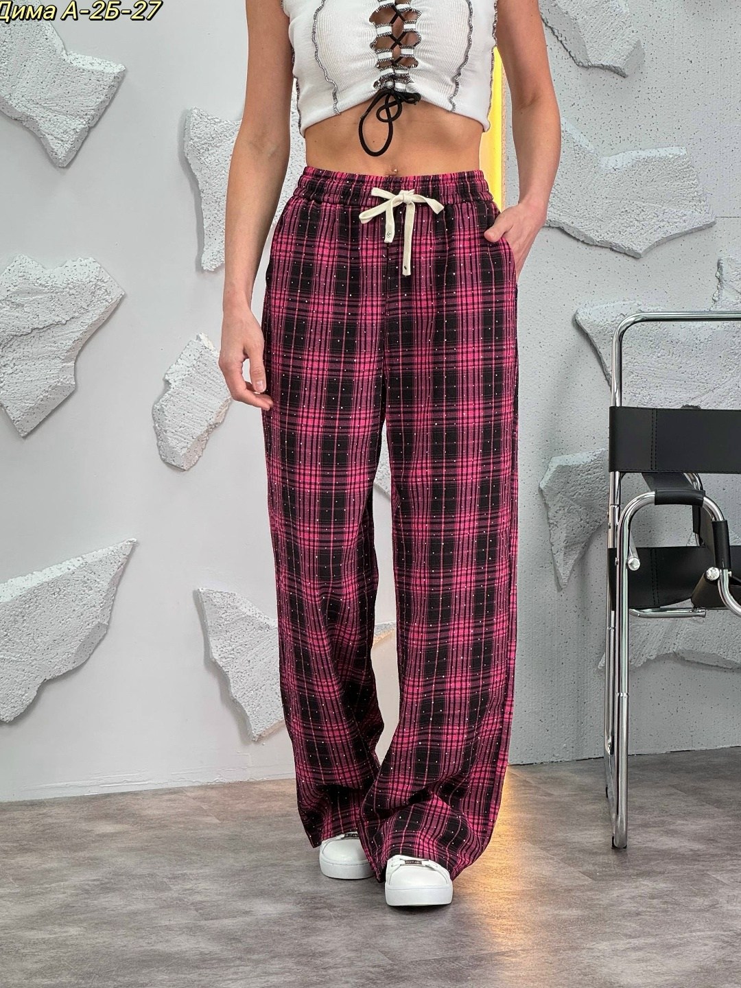модные черные и белые клетчатые широкие брюки y2k,брюки в клетку женские,брюки в клеточку,штаны в клетку широкие,брюки в клетку
