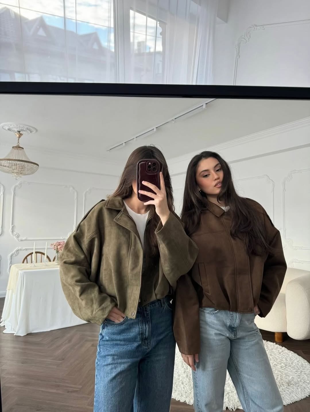 замшевая куртка,повседневная куртка,куртка бомбер оверсайз из замши m.wish 453276404,бомбер куртка,куртка модная